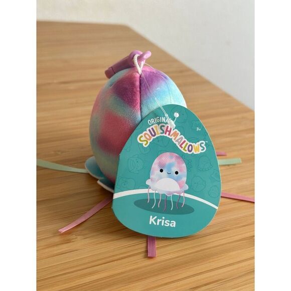 Squishmallows Krisa the Jellyfish 3" Plush Clip Keychain - Picture 7 of 7